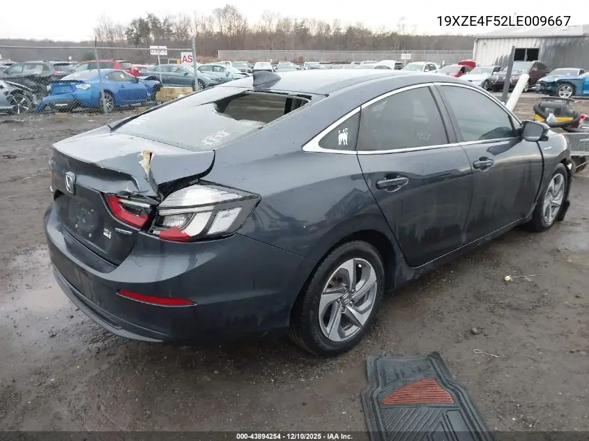 19XZE4F52LE009667 2020 Honda Insight Ex