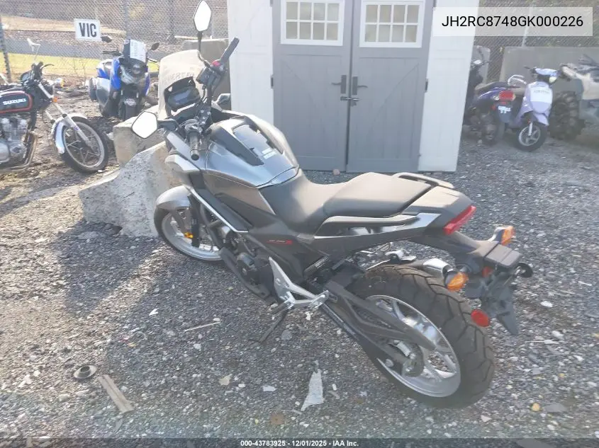 JH2RC8748GK000226 2016 Honda Nc700Xd