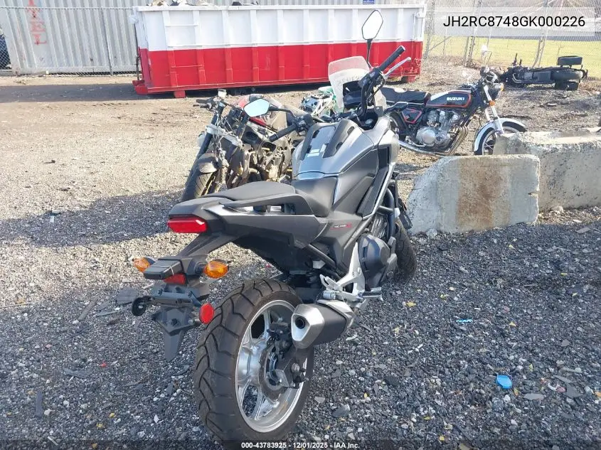 JH2RC8748GK000226 2016 Honda Nc700Xd