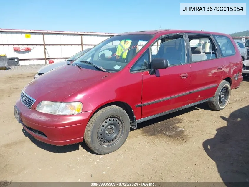 1995 Honda Odyssey Lx/Ex VIN: JHMRA1867SC015954 Lot: 39935969