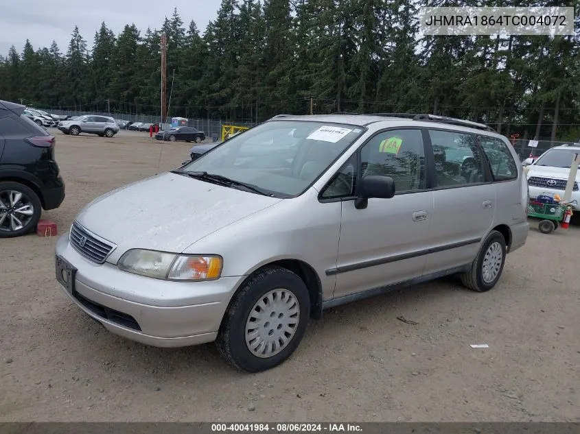 1996 Honda Odyssey Lx VIN: JHMRA1864TC004072 Lot: 40041984