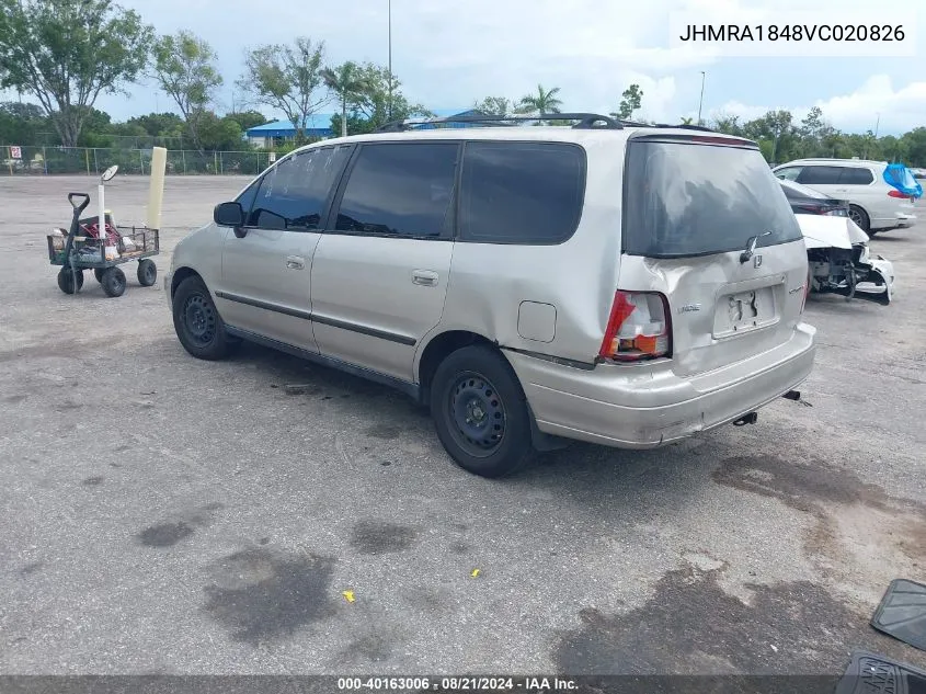 JHMRA1848VC020826 1997 Honda Odyssey Lx