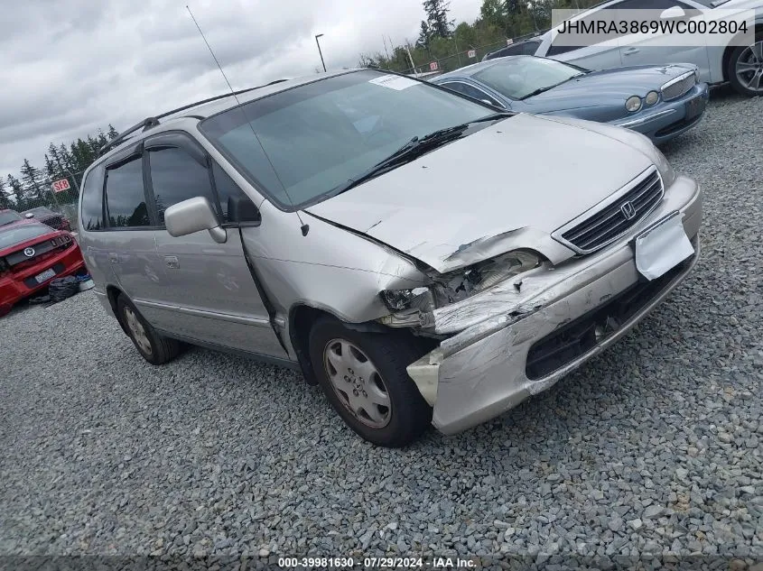 1998 Honda Odyssey Ex/Lx VIN: JHMRA3869WC002804 Lot: 39981630