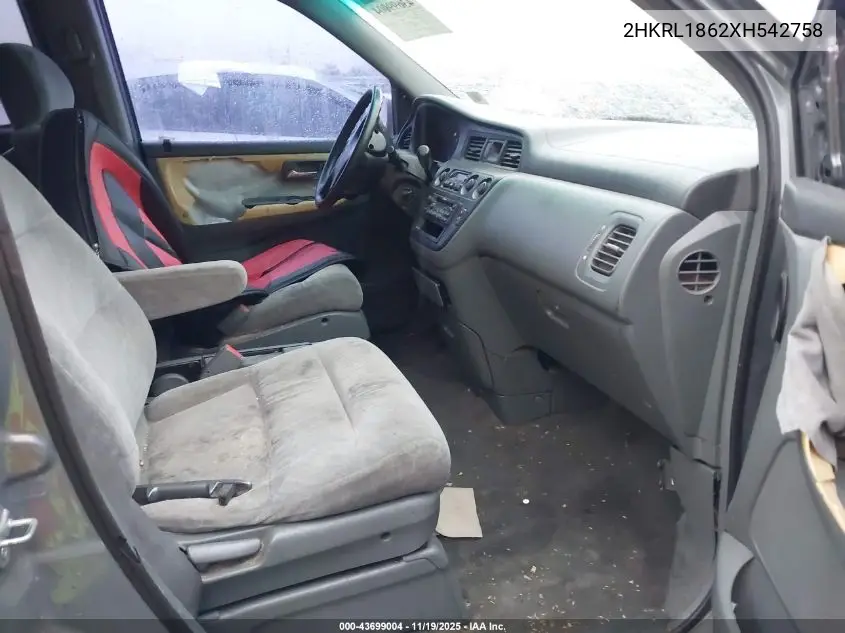 2HKRL1862XH542758 1999 Honda Odyssey Ex