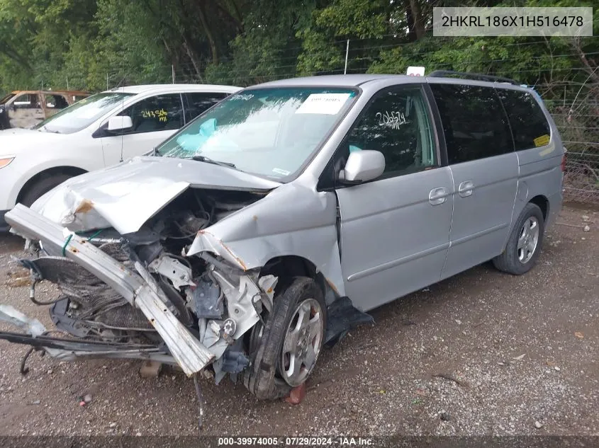 2HKRL186X1H516478 2001 Honda Odyssey Ex