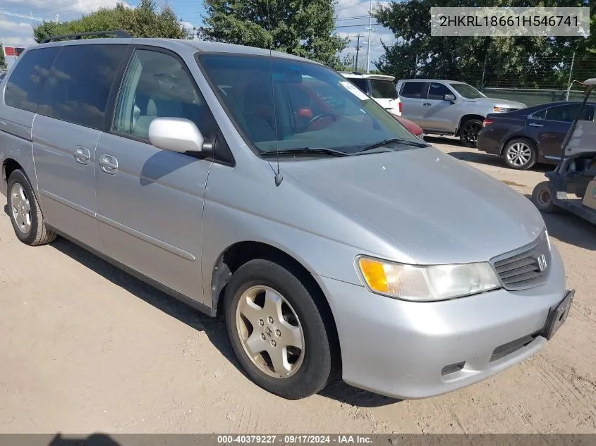 2001 Honda Odyssey Ex VIN: 2HKRL18661H546741 Lot: 40379227