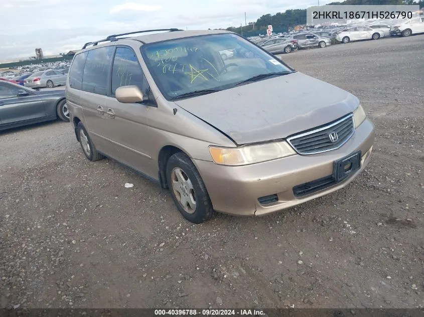 2HKRL18671H526790 2001 Honda Odyssey Ex