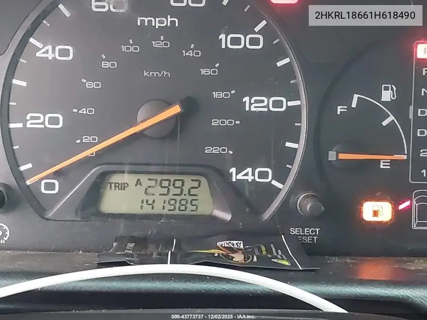 2HKRL18661H618490 2001 Honda Odyssey Ex
