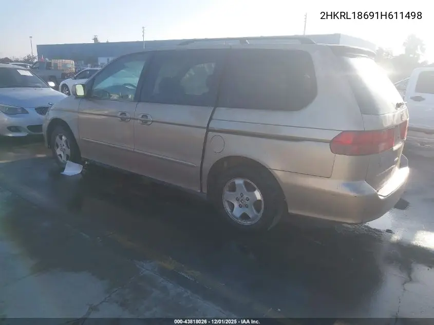 2HKRL18691H611498 2001 Honda Odyssey Ex