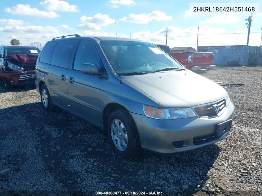 2HKRL18642H551468 2002 Honda Odyssey Ex