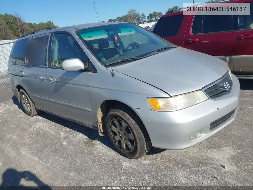 2HKRL18642H546187 2002 Honda Odyssey Ex