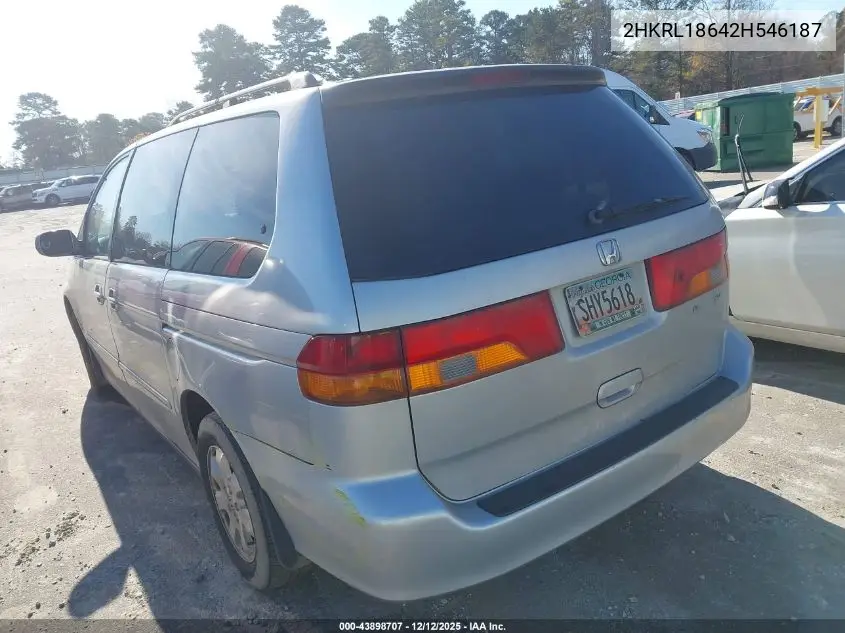 2HKRL18642H546187 2002 Honda Odyssey Ex