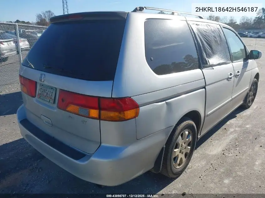 2HKRL18642H546187 2002 Honda Odyssey Ex