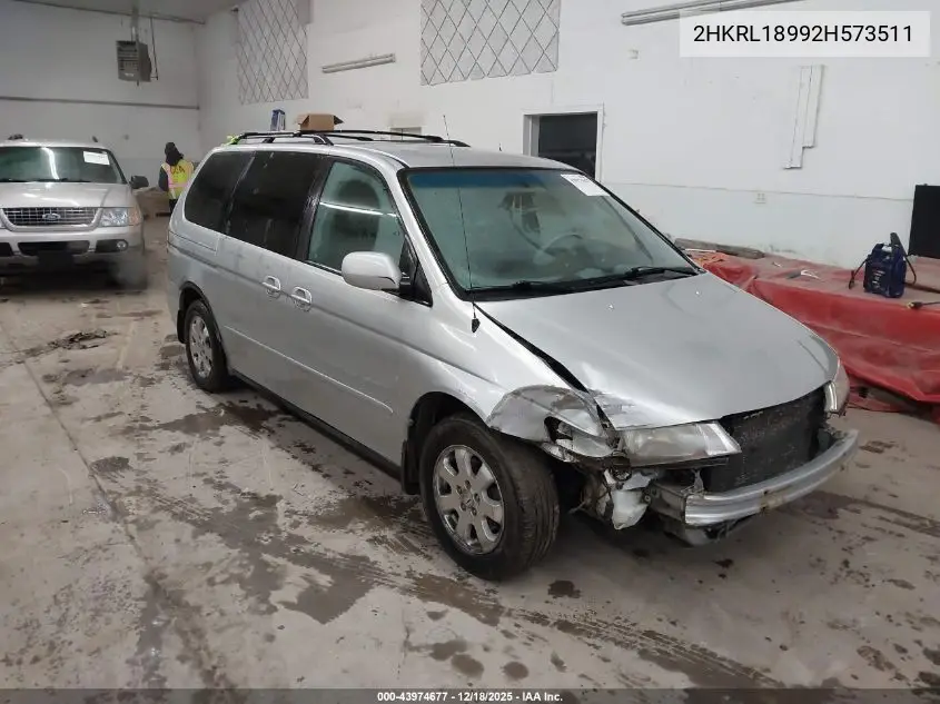 2HKRL18992H573511 2002 Honda Odyssey Ex-L