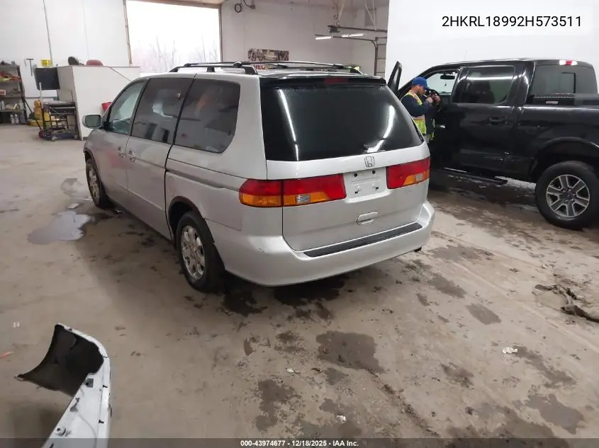 2HKRL18992H573511 2002 Honda Odyssey Ex-L