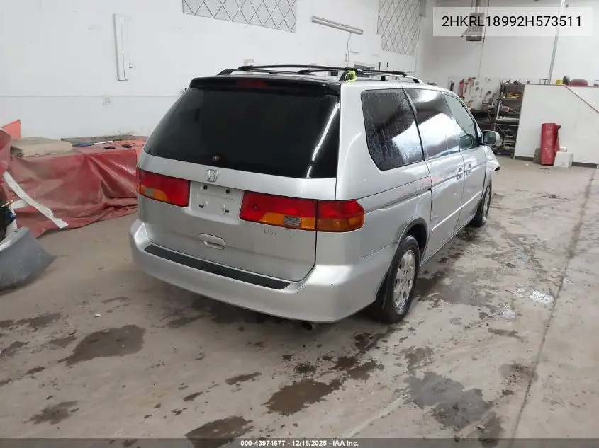 2HKRL18992H573511 2002 Honda Odyssey Ex-L