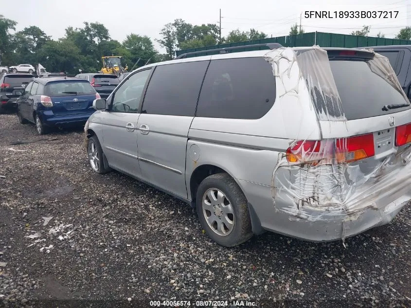 5FNRL18933B037217 2003 Honda Odyssey Ex-L