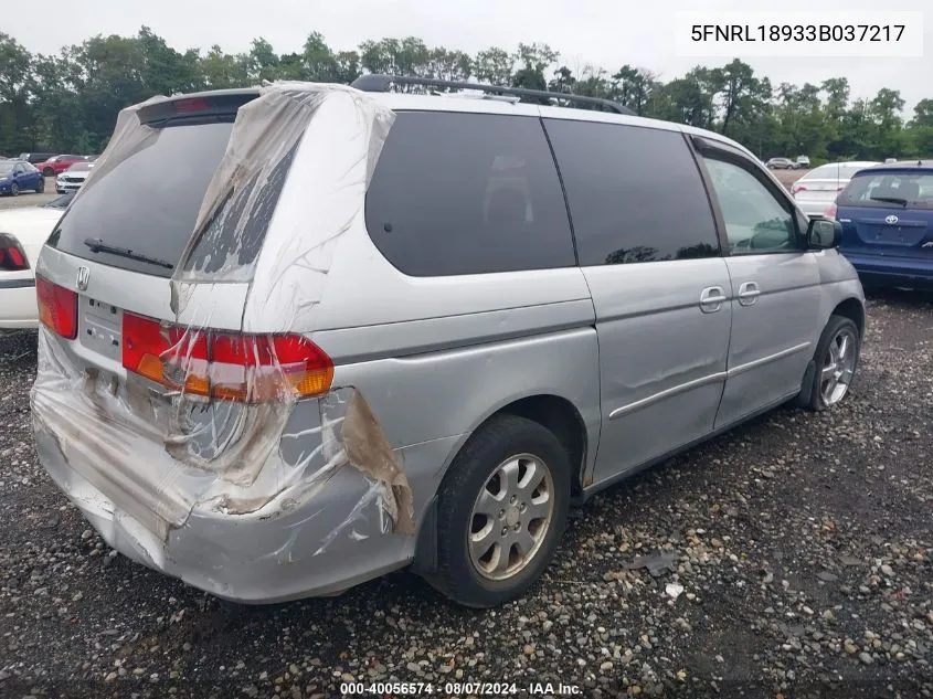 5FNRL18933B037217 2003 Honda Odyssey Ex-L