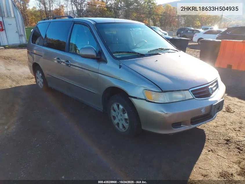 2HKRL18633H504935 2003 Honda Odyssey Ex