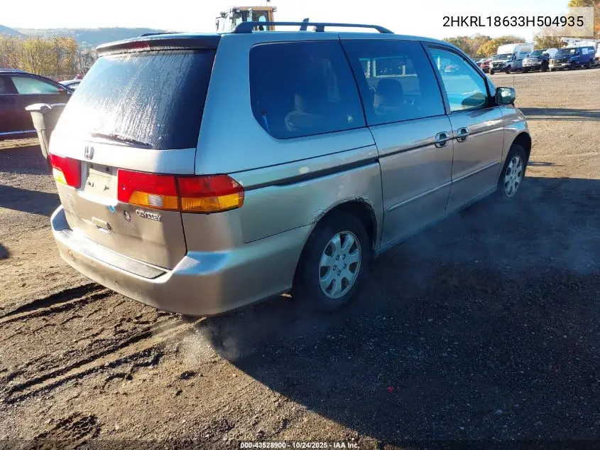 2HKRL18633H504935 2003 Honda Odyssey Ex