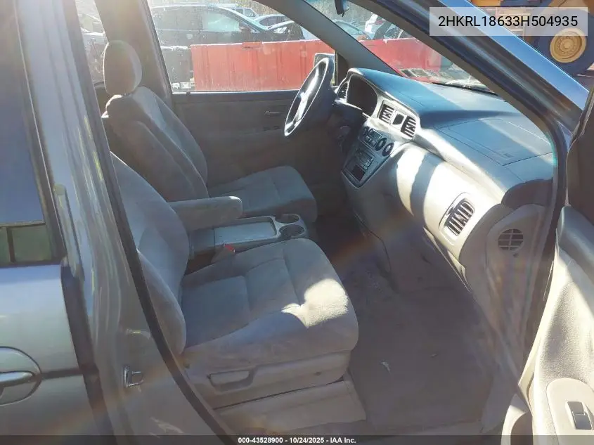 2HKRL18633H504935 2003 Honda Odyssey Ex