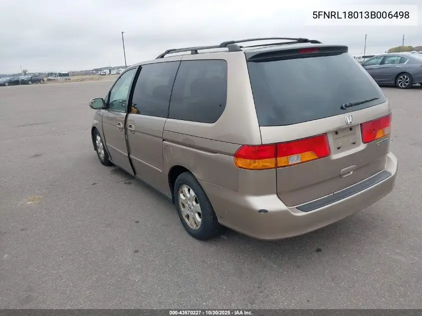 5FNRL18013B006498 2003 Honda Odyssey Ex-L