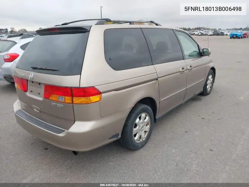 5FNRL18013B006498 2003 Honda Odyssey Ex-L
