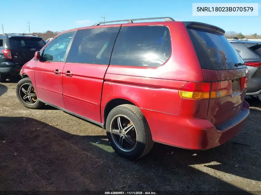 5FNRL18023B070579 2003 Honda Odyssey Ex-L