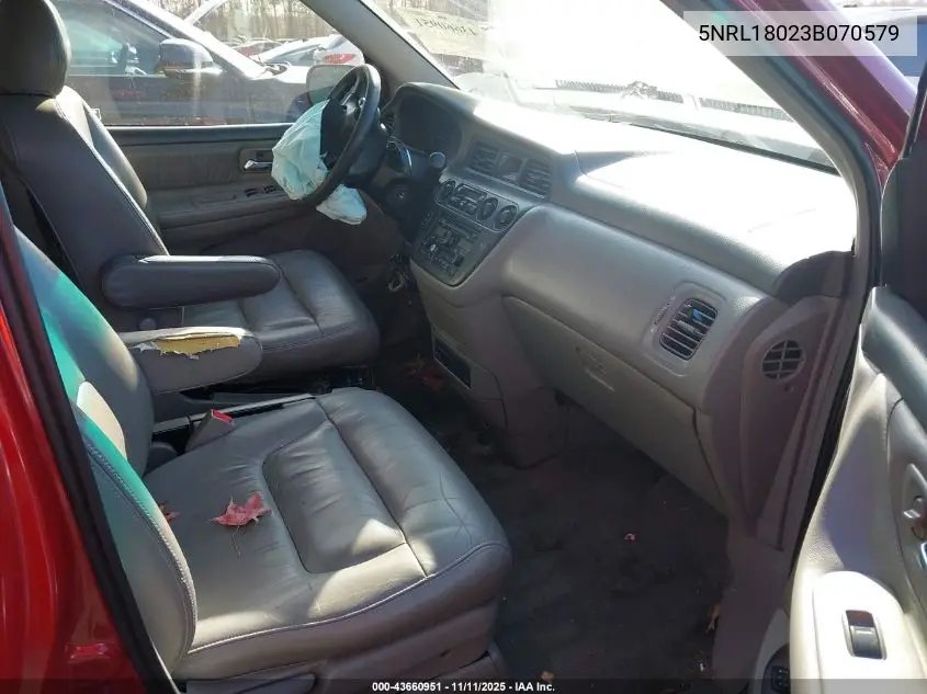 5FNRL18023B070579 2003 Honda Odyssey Ex-L