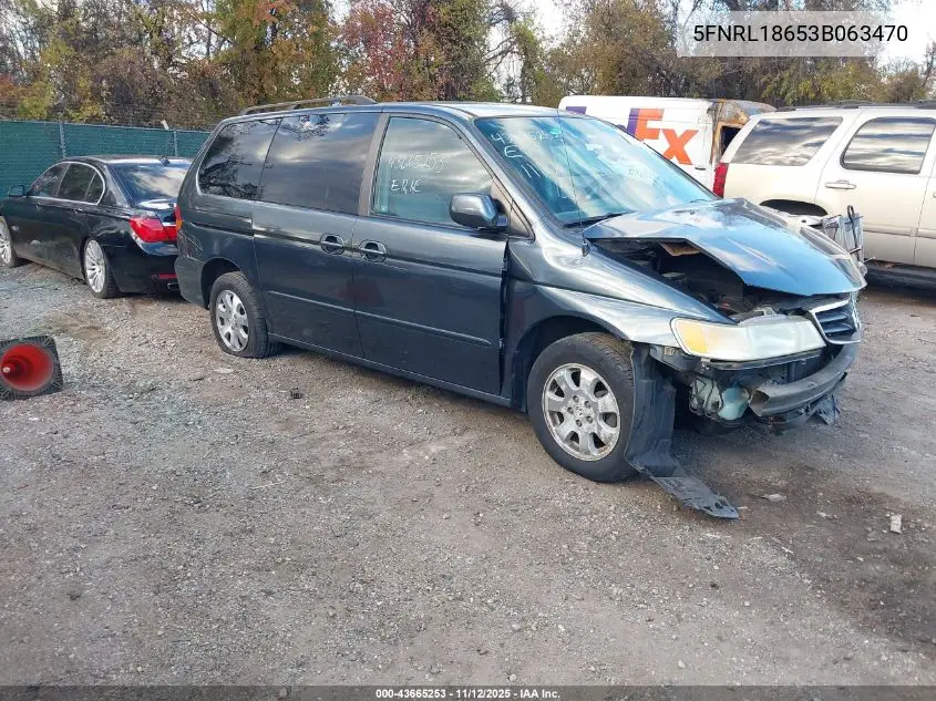 5FNRL18653B063470 2003 Honda Odyssey Ex