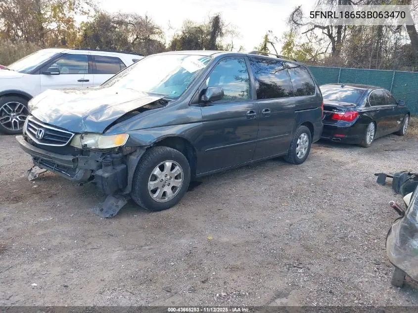5FNRL18653B063470 2003 Honda Odyssey Ex