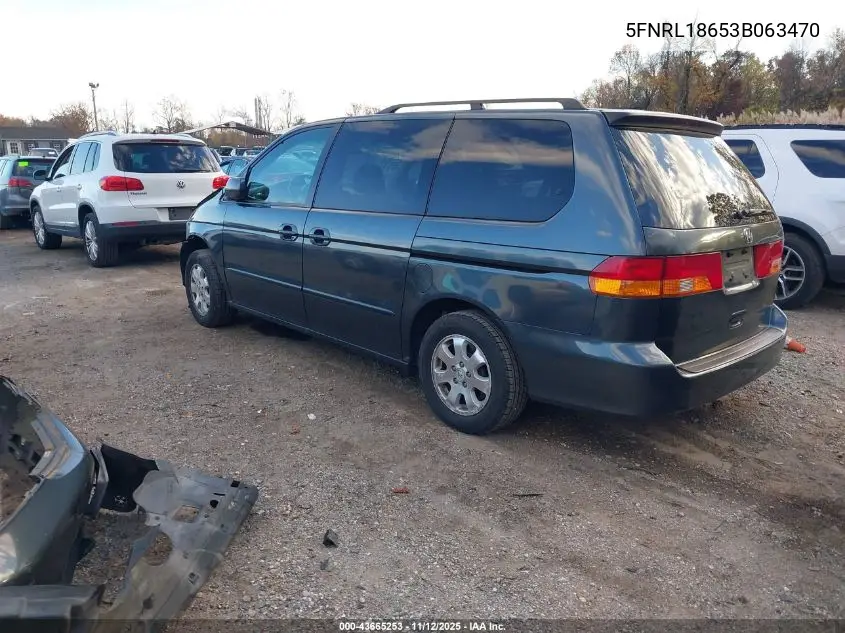 5FNRL18653B063470 2003 Honda Odyssey Ex