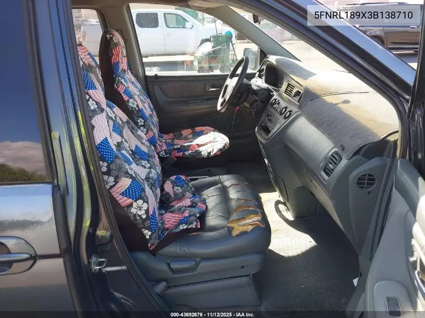 5FNRL189X3B138710 2003 Honda Odyssey Ex-L