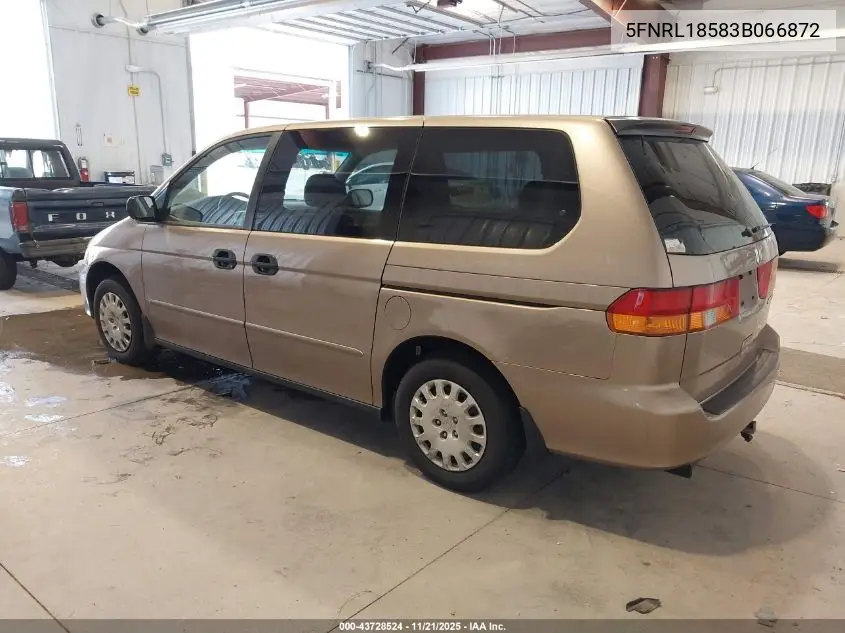 5FNRL18583B066872 2003 Honda Odyssey Lx