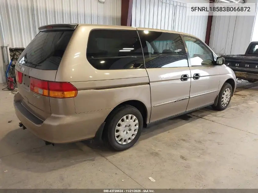 5FNRL18583B066872 2003 Honda Odyssey Lx