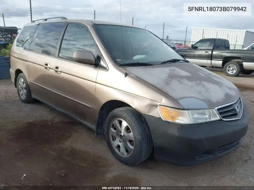 5FNRL18073B079942 2003 Honda Odyssey Ex-L