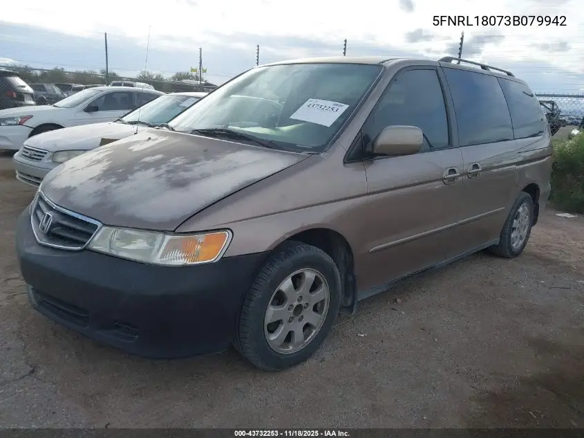 5FNRL18073B079942 2003 Honda Odyssey Ex-L