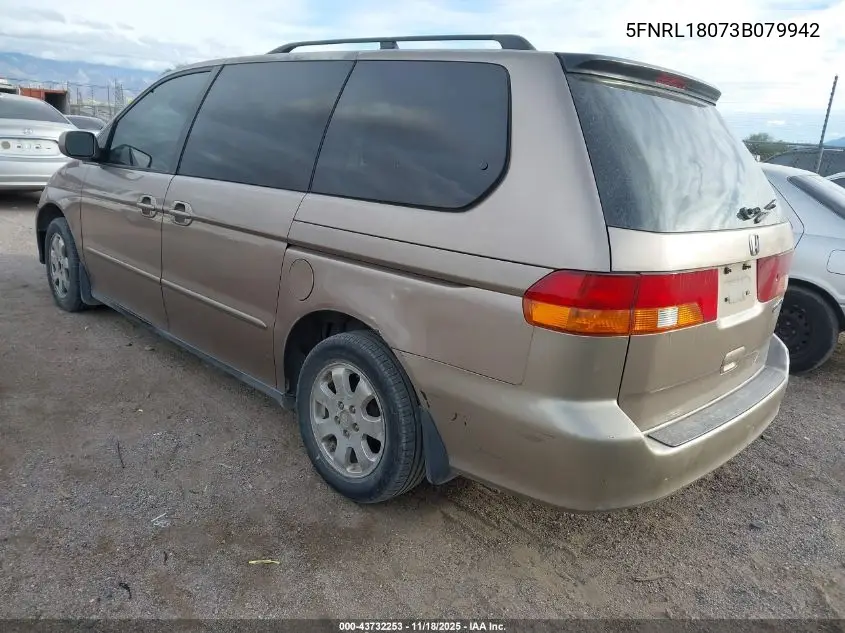5FNRL18073B079942 2003 Honda Odyssey Ex-L