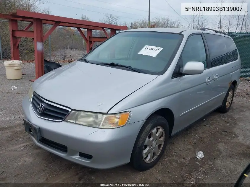 5FNRL18993B139007 2003 Honda Odyssey Ex-L