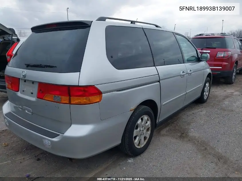 5FNRL18993B139007 2003 Honda Odyssey Ex-L
