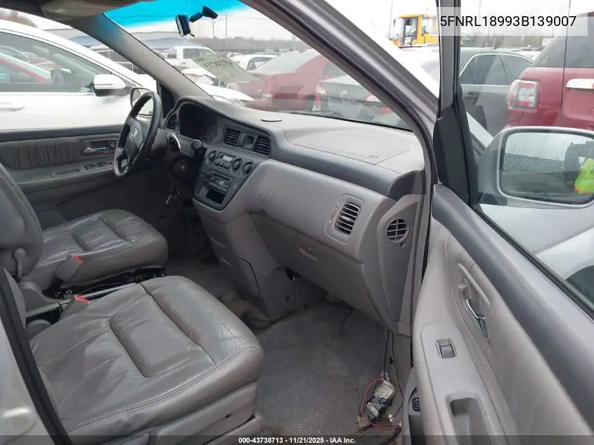 5FNRL18993B139007 2003 Honda Odyssey Ex-L