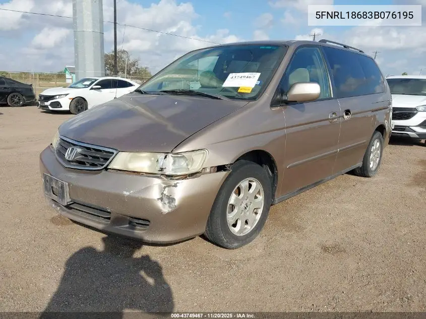 5FNRL18683B076195 2003 Honda Odyssey Ex