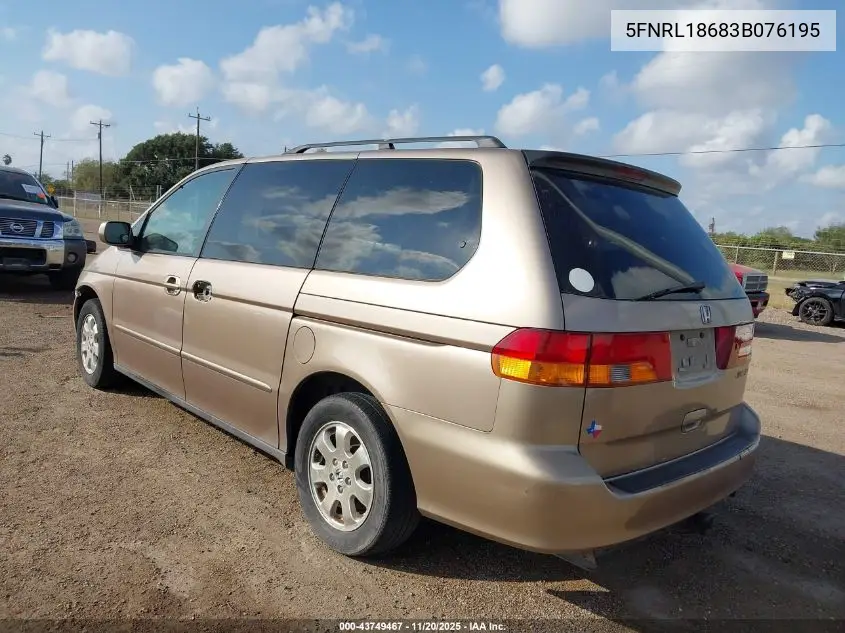 5FNRL18683B076195 2003 Honda Odyssey Ex