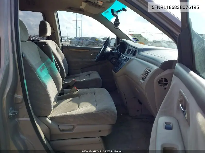 5FNRL18683B076195 2003 Honda Odyssey Ex
