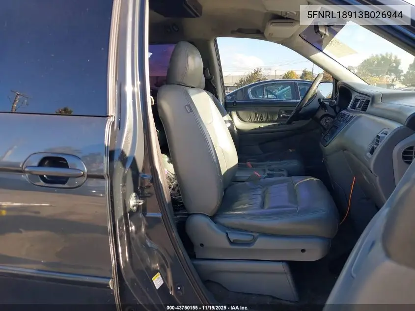 5FNRL18913B026944 2003 Honda Odyssey Ex-L