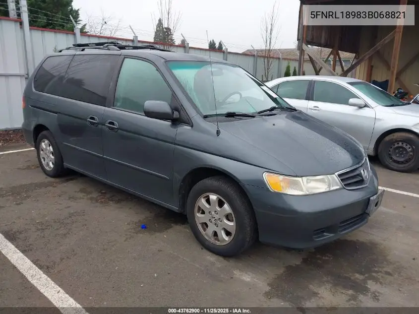 5FNRL18983B068821 2003 Honda Odyssey Ex-L