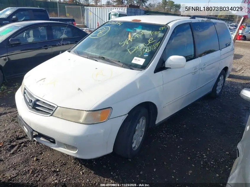 5FNRL18073B034029 2003 Honda Odyssey Ex-L