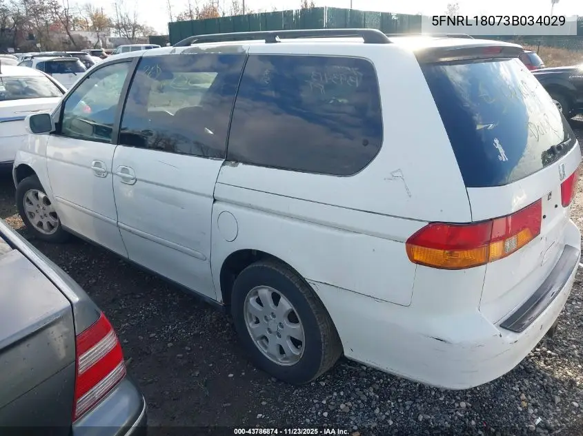 5FNRL18073B034029 2003 Honda Odyssey Ex-L