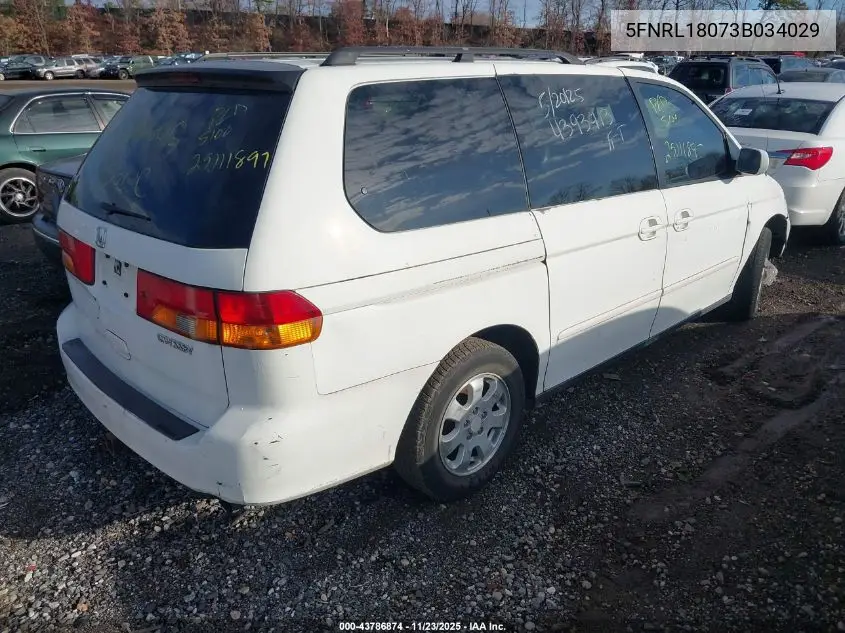 5FNRL18073B034029 2003 Honda Odyssey Ex-L