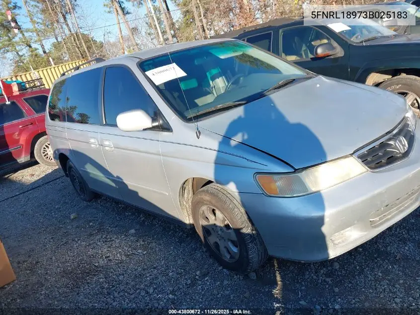 5FNRL18973B025183 2003 Honda Odyssey Ex-L